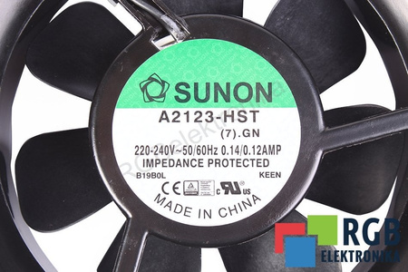 A2123-HST(7).GN SUNON A2123-HST 120X120X38MM 230V VENTILATEUR