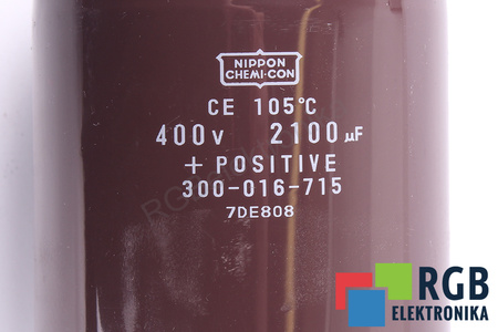 CONDENSATEUR 300-016-715 NIPPON 7DE808 2100UF, 400V