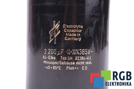 CONDENSATEUR GHJEC384-4LL F&T 2200UF, 385V