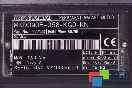 MKD090B-058-KG0-KN INDRAMAT R911277123