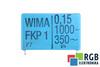 CONDENSATEUR 0.15UF FKP1 WIMA 1000VDC, 350VAC