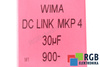 CONDENSATEUR DCMKP4-30U/900 WIMA 30UF, 900V, DC, LINK, MKP4