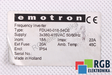 FDU40-018-54CE EMOTRON CARTE MERE