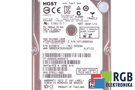 HTS541010A9E680 HGST 5K1000-1000 SATA 1TB