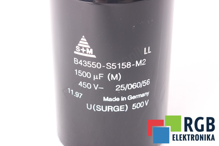 CONDENSATEUR B43550-S5158-M2 S+M 1500UF, 450VDC