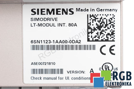 6SN1123-1AA00-0DA2 SIEMENS LT-MODUL INT.80A SIMODRIVE 611