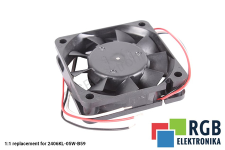 06015KA-24N-AL NMB TECHNOLOGIES PIÈCE DE RECHANGE A90L-0001-0506#105 2406KL-05W-B59 60X60X15MM, 24V, 0.13A VENTILATEUR