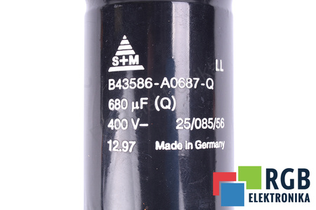 CONDENSATEUR B43586-A0687-Q S+M 680UF, 400V