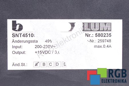 SNT45100 BLUM 580235