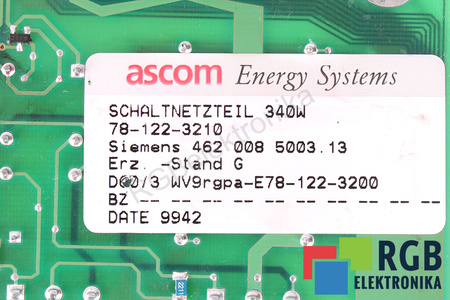 78-122-3210 ASCOM 4620085003.13 POUR PIÈCES