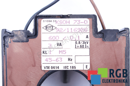 KSOH73-0 RITZ 0.1A 3VA 600V TRANSFORMATEUR DE COURANT