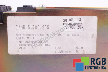 ST1/80-310 SOCAPEL AC-SERVO ST1 SOCASIN
