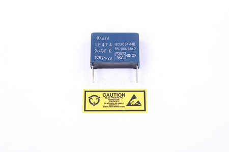 CONDENSATEUR LE474 OKAYA 0.47UF, 275VAC