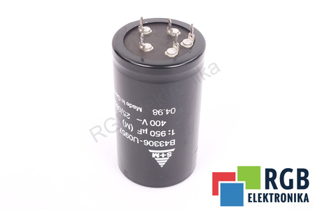 CONDENSATEUR B43306-U0957-M1 S+M 25/085/56 950UF, 400VDC