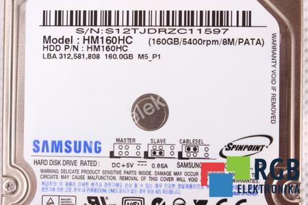 HM160HC SAMSUNG 2.5" 160GB IDE