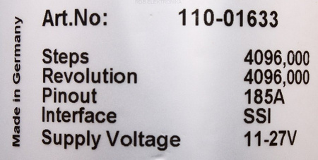 110-01633 TR ELECTRONIC CODEUR