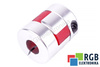 YH10-25-6-10-30 D=25MM D1/ D2=6/10MM L=30MM ALUMINIUM ACCOUPLEMENT ÉLASTIQUE A MÂCHOIRES
