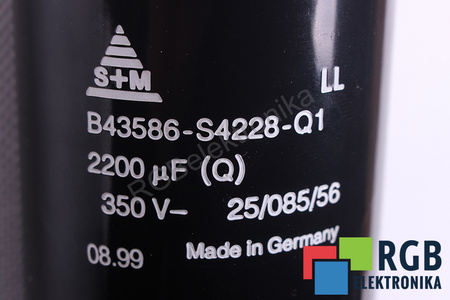 CONDENSATEUR B43586-S4228-Q1 S+M 2200UF, 350VDC