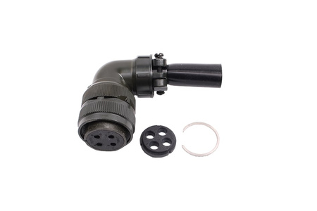 FICHE FEMELLE COUDÉE A06B-6079-K815#E POUR SERVOVARIATEURS ALPHA IS / ALPHA IF FANUC 4 PIN REMPLACEMENT