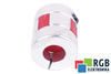 YH10-25-8-12-30 D=25MM D1/D=8/12MM L=30MM ALUMINIUM ACCOUPLEMENT ÉLASTIQUE A MÂCHOIRES