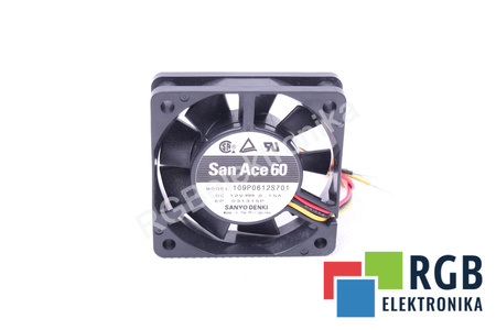 109P0612S701 SANYO DENKI 60X60X15MM, 12V, 0.15A VENTILATEUR
