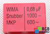 CONDENSATEUR 0.68UF WIMA 1000VDC, 600VAC, SNUBBER, MKP