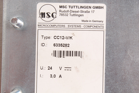 CC12-V/K MSC TUTTLINGEN