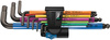JEU DE CLÉS MÂLES COUDÉES, SYST. MÉTRIQUE, BLACKLASER, AVEC FONCTION DE RETENUE, 9 PIECES 05022210001 WERA 950/9 HEX-PLUS MULTICOLOUR HF 1