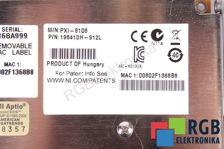 NIPXI-8108 NATIONAL INSTRUMENTS POUR PIÈCES