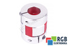 YH10-25-8-12-30 D=25MM D1/D=8/12MM L=30MM ALUMINIUM ACCOUPLEMENT ÉLASTIQUE A MÂCHOIRES