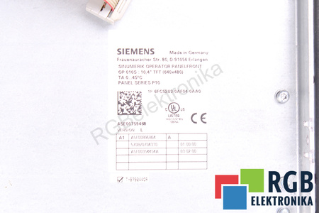 6FC5203-0AF04-0AA0 SIEMENS SINUMERIK OPERATOR PANEL FRONT OP010S VERSION L 10.4" TFT