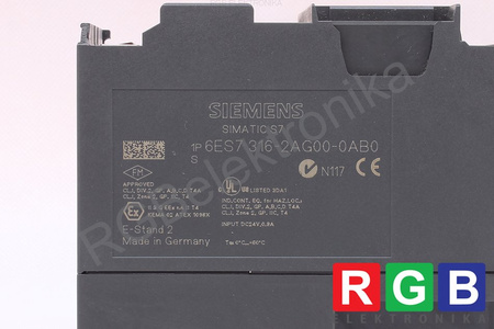 6ES7316-2AG00-0AB0 SIEMENS CPU316-2 DP SIMATIC S7-300