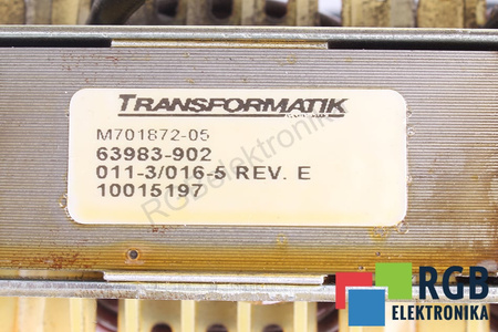 M701872-05 TRANSFORMATIK 63983-902 FILTRE D’INDUCTANCE