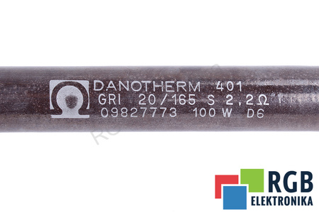 RÉSISTANCE GRI20/165S DANOTHERM 2.2 OHM 2.2OHM, 100W