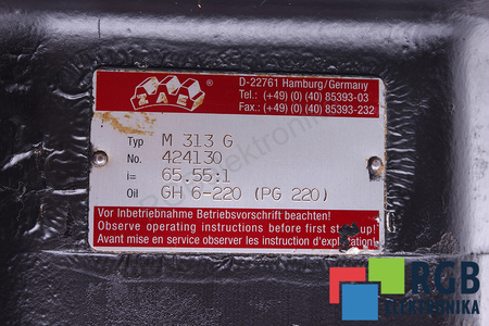 M313G ZAE I=65.55 RÉDUCTEUR