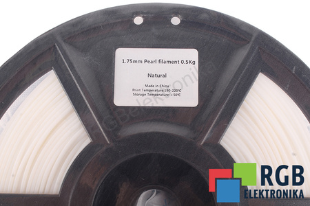 1,75MM PEARL FILAMENT 0.5KG NATURAL FLASHFORGE DIMENSION EXTÉRIEURE DE LA BOBINE 180MM, DIMENSION INTÉRIEURE DE LA BOBINE 50MM, LARGEUR DE LA BOBINE 45MM
