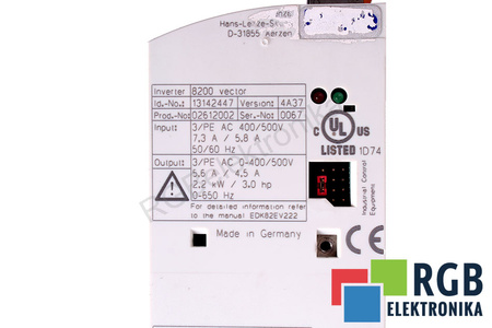 E82EV222_4C LENZE 8200 VECTOR ID.NO.: 13142447