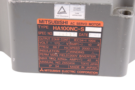 HA100NC-S MITSUBISHI ELECTRIC PALIER ARRIERE