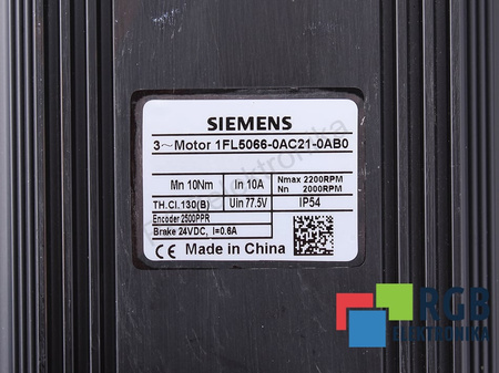 1FL5066-0AC21-0AB0 SIEMENS SIMOTICS S 1FL5 CODEUR 50-500 FREIN 24 V 11 W