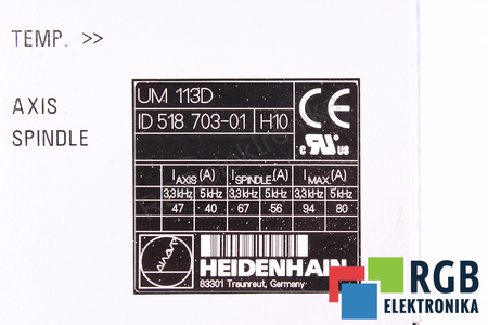 UM113D HEIDENHAIN BOÎTIER