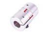 YH10-30-10-14-50 D=30MM D1/D2=10/14MM L=50MM ALUMINIUM ACCOUPLEMENT ÉLASTIQUE A MÂCHOIRES