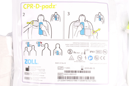CPR-D-PADZ 8900-0800-01 ZOLL MEDICAL CORPORATION ÉLECTRODES POUR DÉFIBRILLATEUR