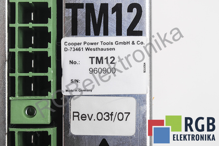 TM12 COOPER TOOLS 960900 REV.03F/07