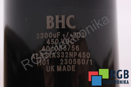 CONDENSATEUR ALS31A332NP450 BHC COMPONENTS LTD BHC 3300UF, 450VDC