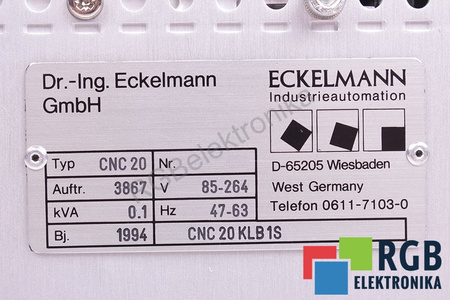 CNC20 ECKELMANN RACK