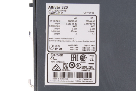 ATV320U15N4B SCHNEIDER ELECTRIC TELEMECANIQUE ALTIVAR 320 BOÎTIER