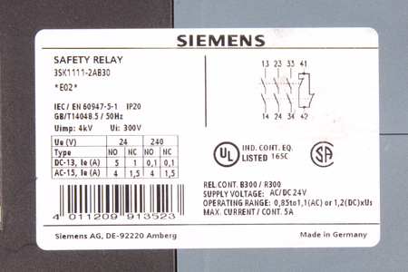 3SK1111-1AB30 SIEMENS SIRIUS RELAIS DE SÉCURITÉ