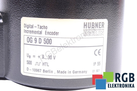 OG9D500 HUBNER BERLIN INCREMENTAL ENCODER CODEUR