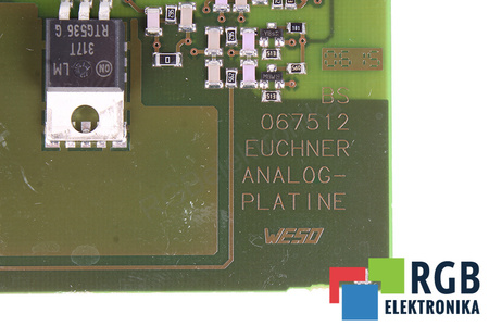 067512 EUCHNER ANALOG-PLATINE POUR PIÈCES