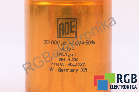 CONDENSATEUR DIN41250 ROE 33000UF, 40VDC
